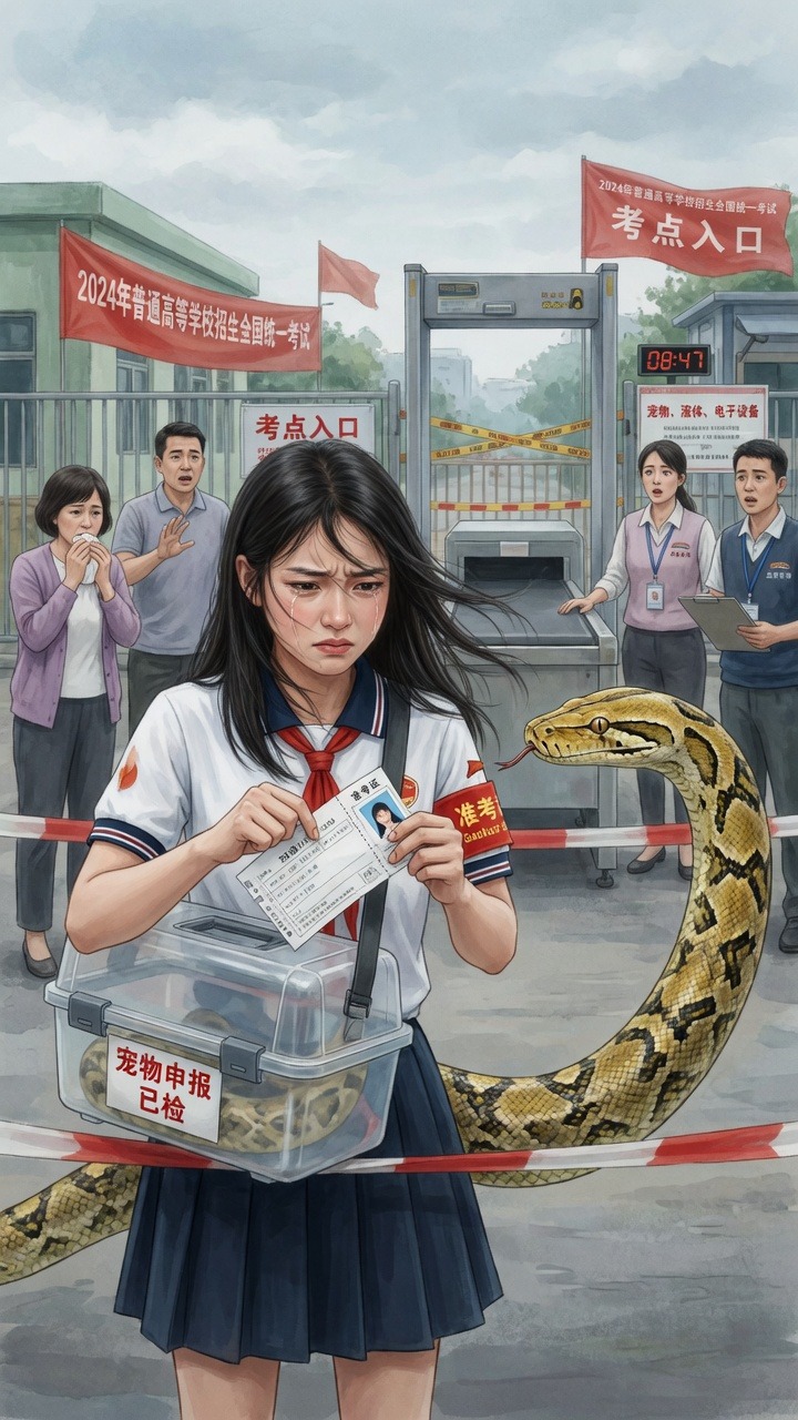 A Kim Chặn Trước Cổng Thi